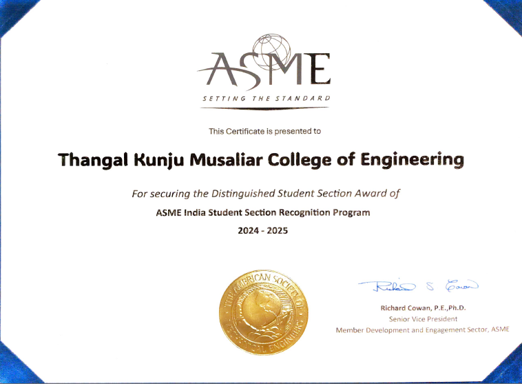 ASME TKMCE Student Section